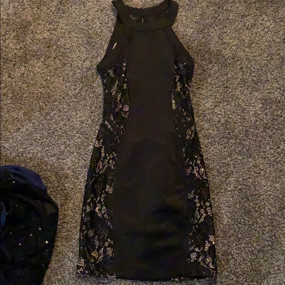 Black tight dress